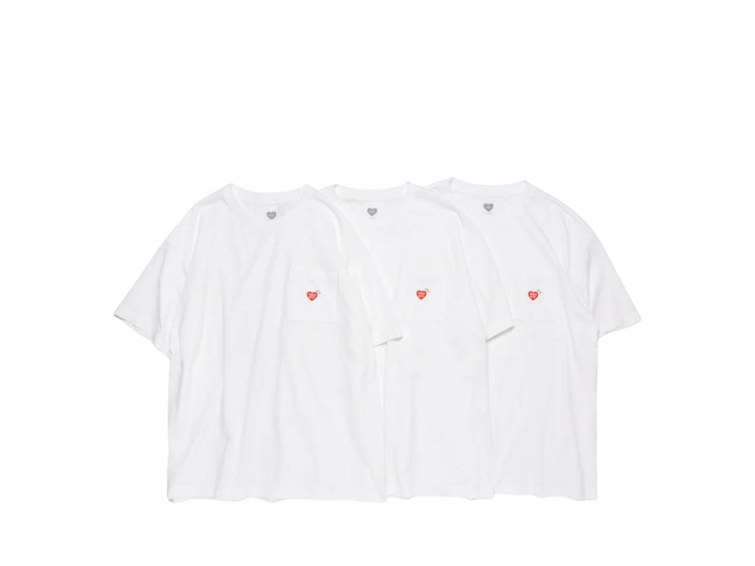 Human Made Human Made 3-Pack Pocket T-Shirt Set White