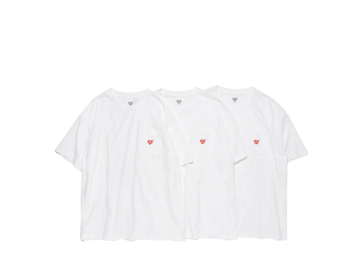 Human Made Human Made 3-Pack Pocket T-Shirt Set White