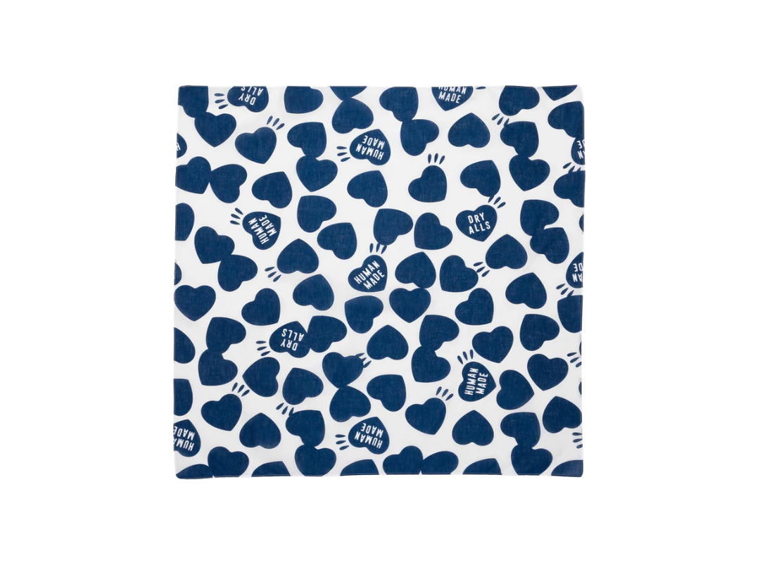HUMAN MADE HUMAN MADE Heart Big Bandana Navy