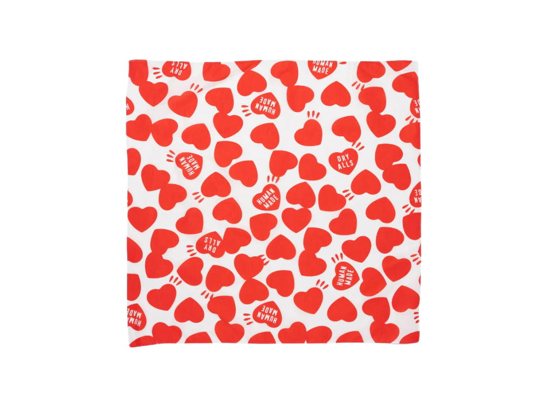 HUMAN MADE HUMAN MADE Heart Big Bandana Red