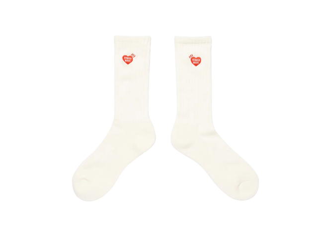 HUMAN MADE HUMAN MADE Pile Socks White - view 2