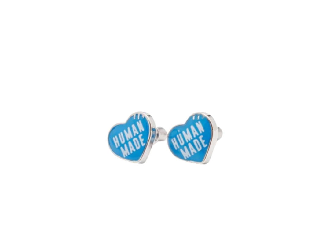Human Made Human Made Heart Earrings Blue (SS29)