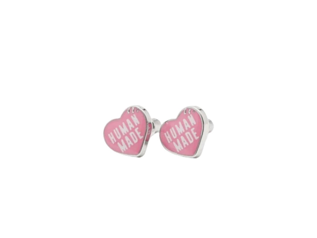 Human Made Human Made Heart Earrings Pink (SS29)