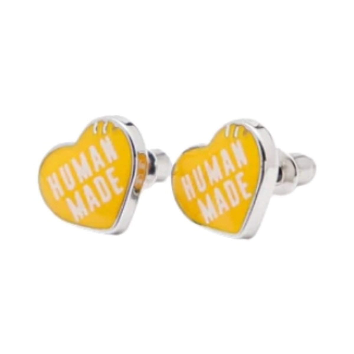 アクセサリー HUMAN MADE HEART EARRINGS YELLOW hm29gd156-yellow-human-made-