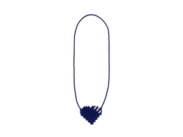 HUMAN MADE HUMAN MADE Heart Beaded Bag Navy - view 1