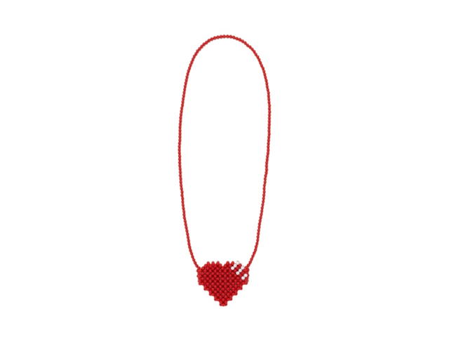 HUMAN MADE HUMAN MADE Heart Beaded Bag Red - view 1