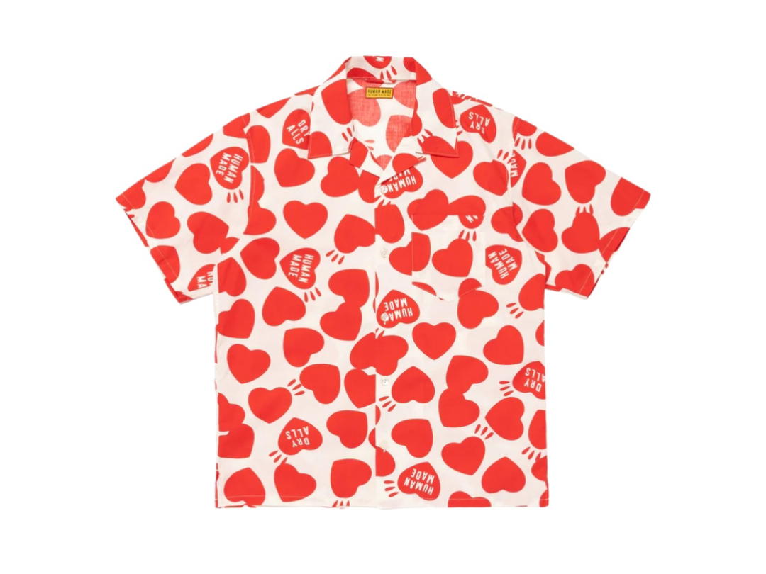 Human Made Human Made Heart Aloha Shirt White