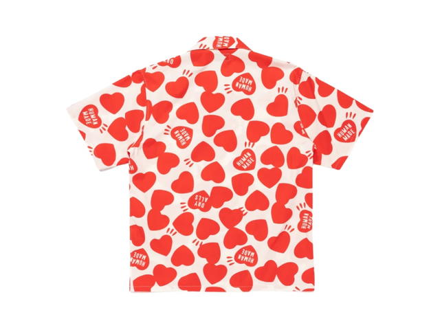 Human Made Human Made Heart Aloha Shirt White - view 2