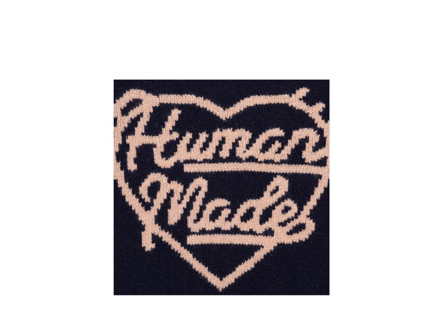 Human Made Human Made Heart Knit Sweater Navy - view 3