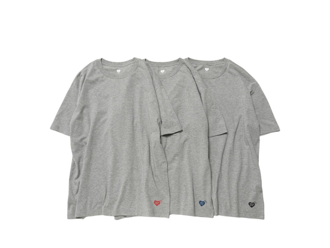 HUMAN MADE HUMAN MADE 3-Pack T-Shirt Set Gray