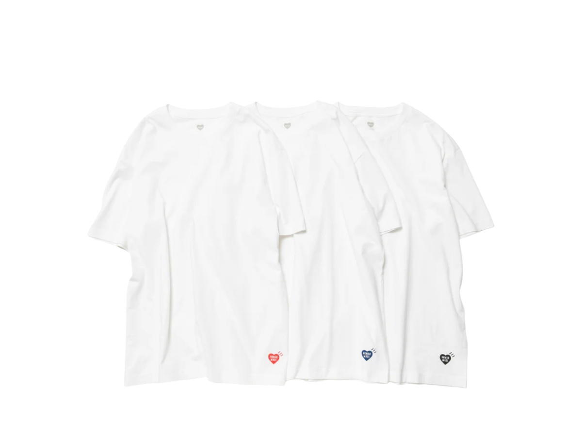Human Made Human Made 3-Pack T-Shirt Set White