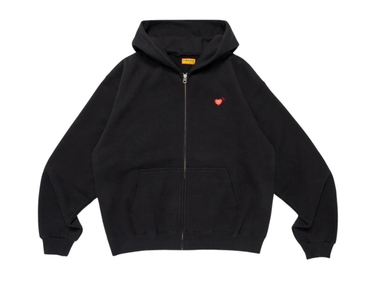Human Made Human Made Classic Zip-Up Sweat Hoodie Black
