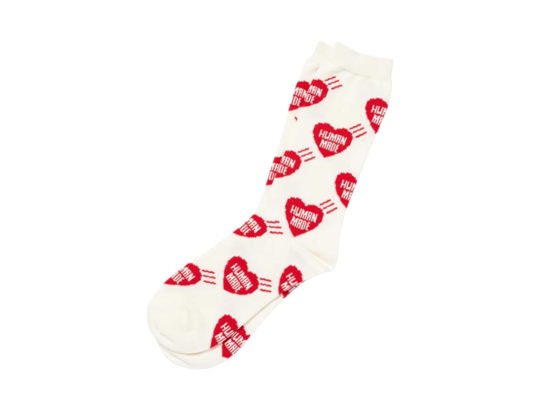Human Made Human Made Heart Socks White