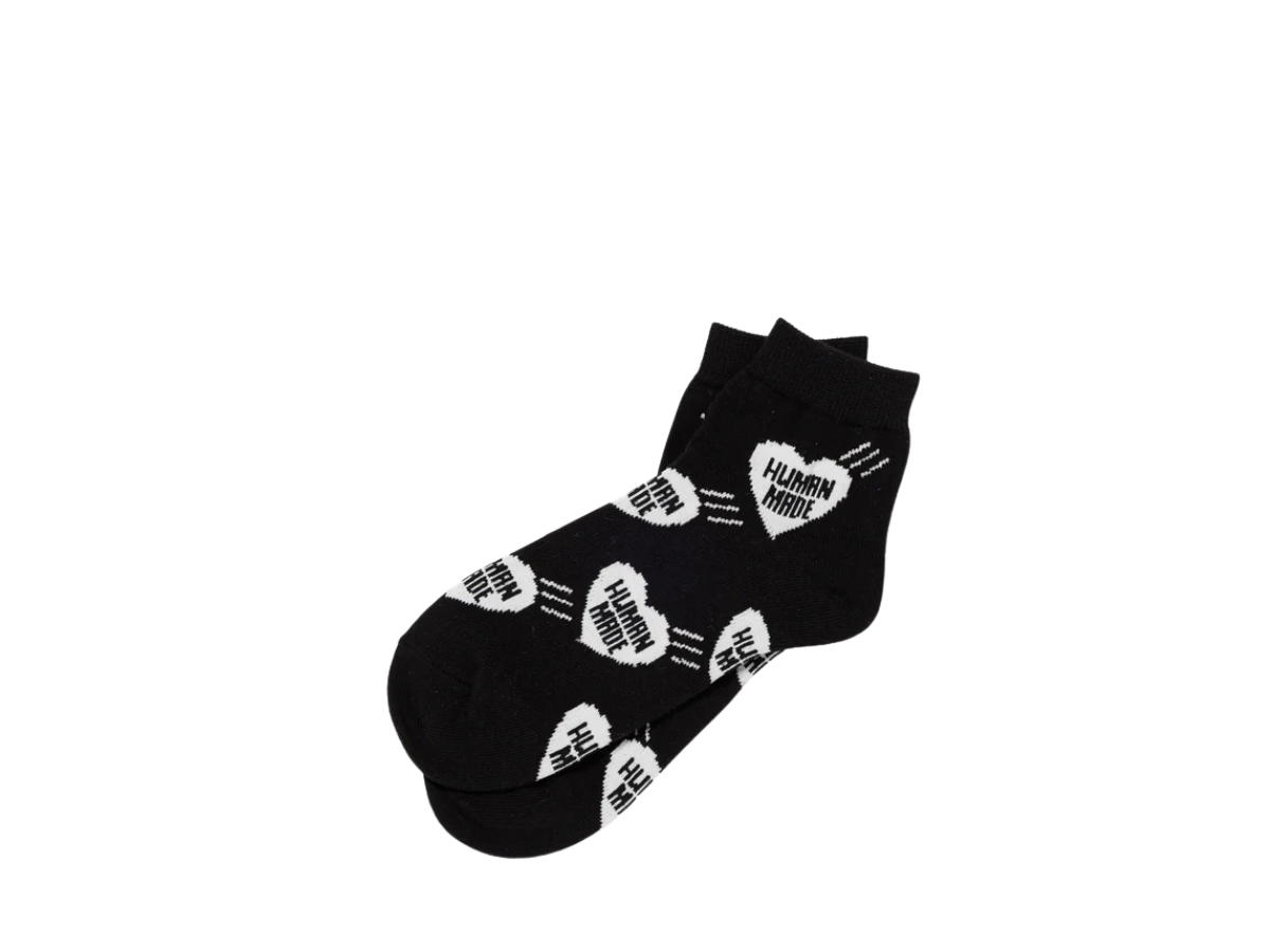 Human Made Human Made Heart Short Socks Black