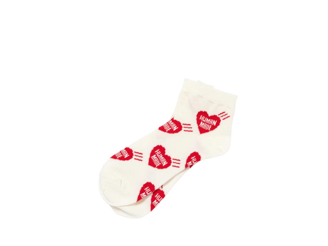 Human Made Human Made Heart Short Socks White