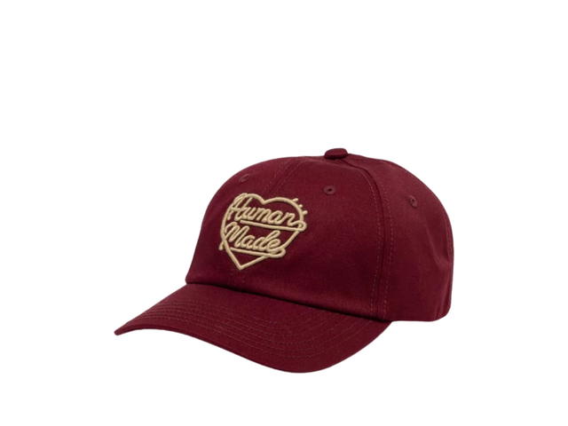 HUMAN MADE HUMAN MADE 6 Panel Twill Cap Burgundy - view 1
