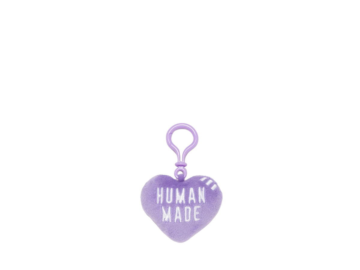 Buy HUMAN MADE Stuffed Heart Key Charm Purple at Sasom – Authentic and Ready to Ship