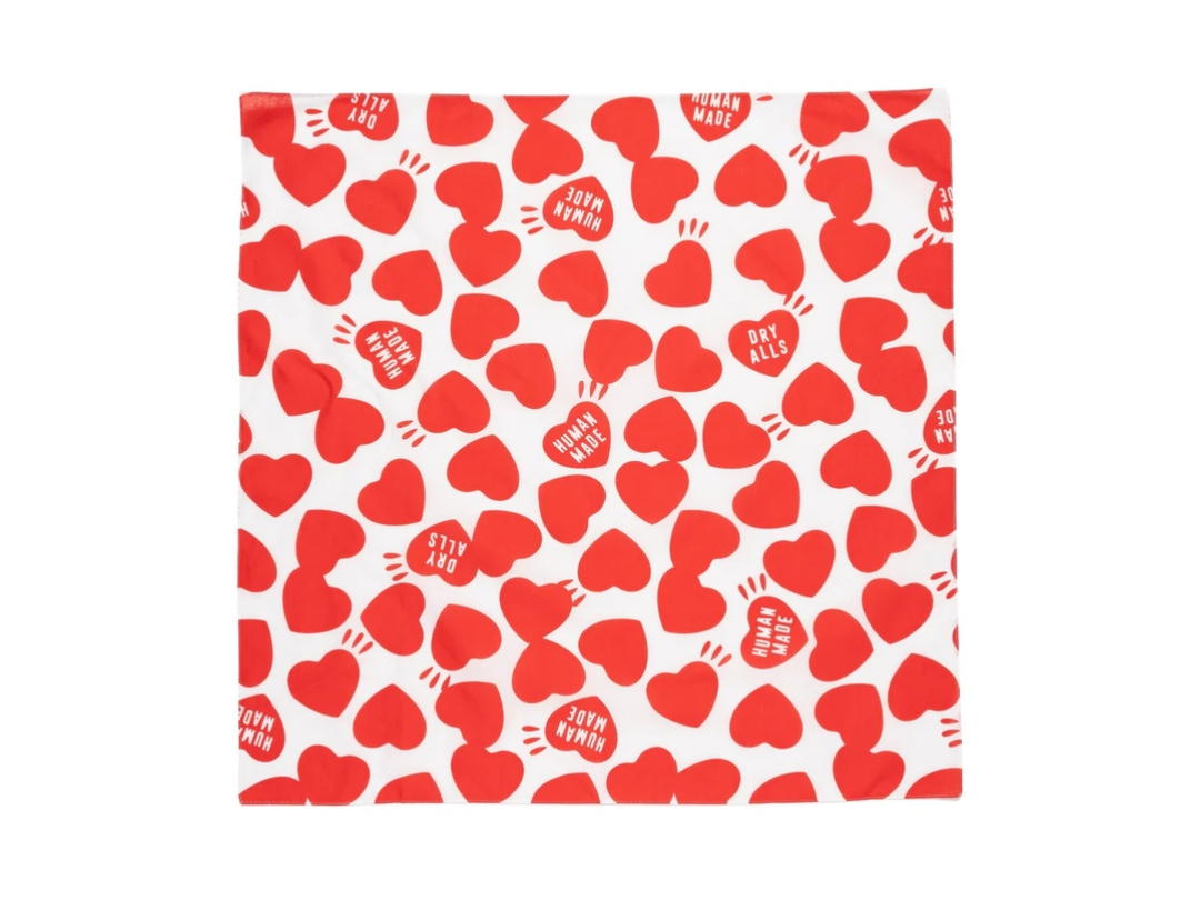 Human Made Human Made Heart Big Bandana Red