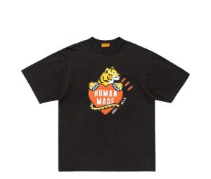 Buy Human Made Tiger And Heart Logo Graphic T-Shirt Black at Sasom – Authentic and Ready to Ship
