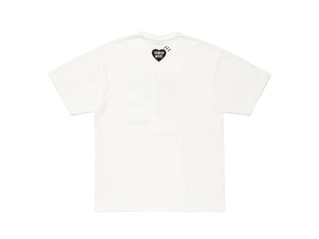 HUMAN MADE HUMAN MADE Tiger And Heart Logo Graphic T-Shirt White - view 2