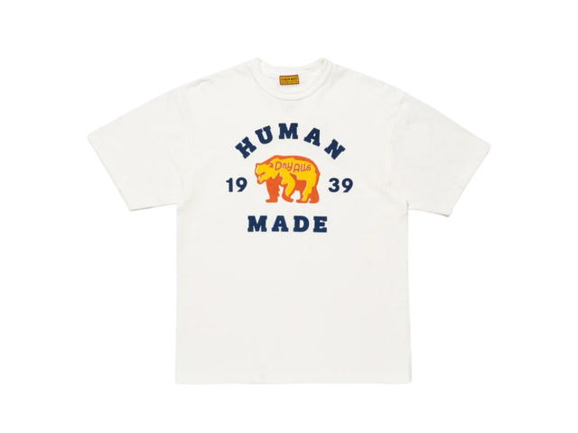 HUMAN MADE HUMAN MADE Graphic T-Shirt 1939 Bear Day Alls White - view 1