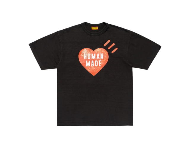 HUMAN MADE HUMAN MADE Graphic Big Heart T-Shirt Black - view 1