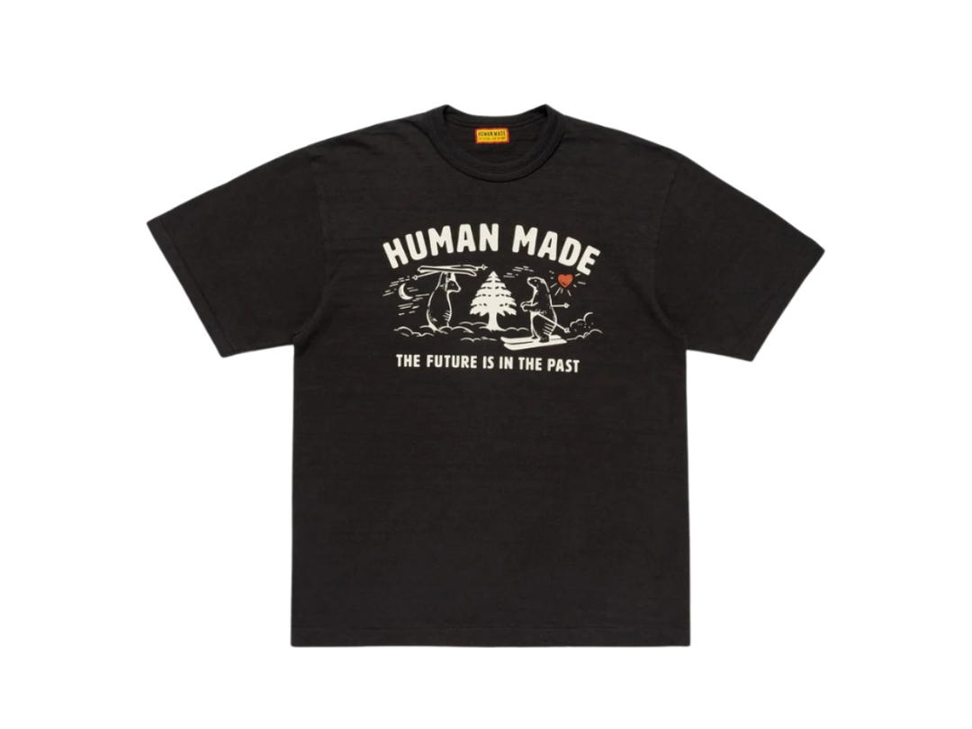 HUMAN MADE HUMAN MADE Graphic T-Shirt The Future Is In The Past Bear Black