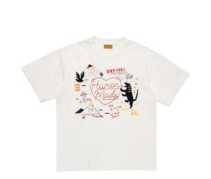 Buy Human Made Embroidered T-Shirt White at Sasom – Authentic and Ready to Ship