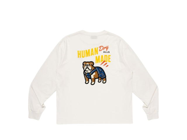 Human Made Human Made Graphic L/S T-Shirt Dog Dry Alls White - view 2
