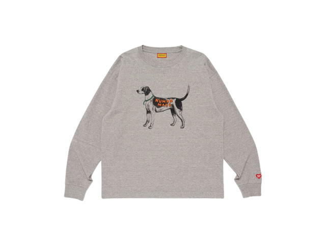 Human Made Human Made Graphic L/s T-shirt Gray - view 1