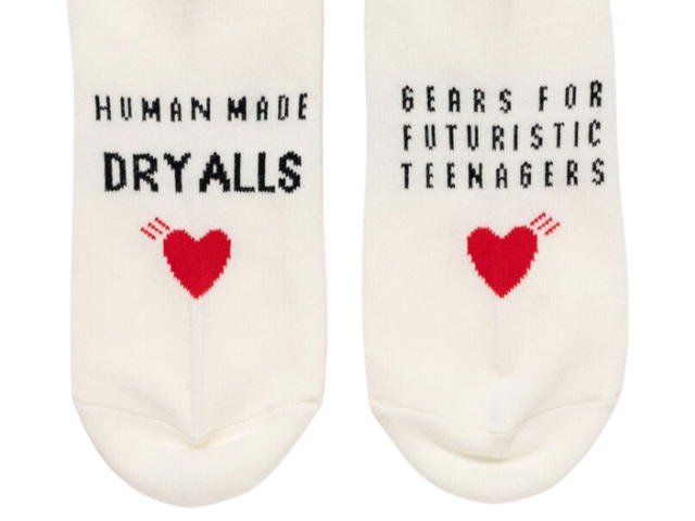 Human Made Human Made Dry Alls Low Socks White - view 2