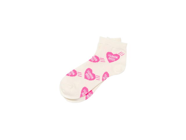 Human Made Human Made Heart Short Socks Pink - view 1