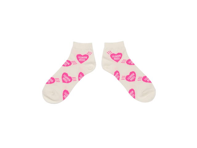 Human Made Human Made Heart Short Socks Pink - view 2