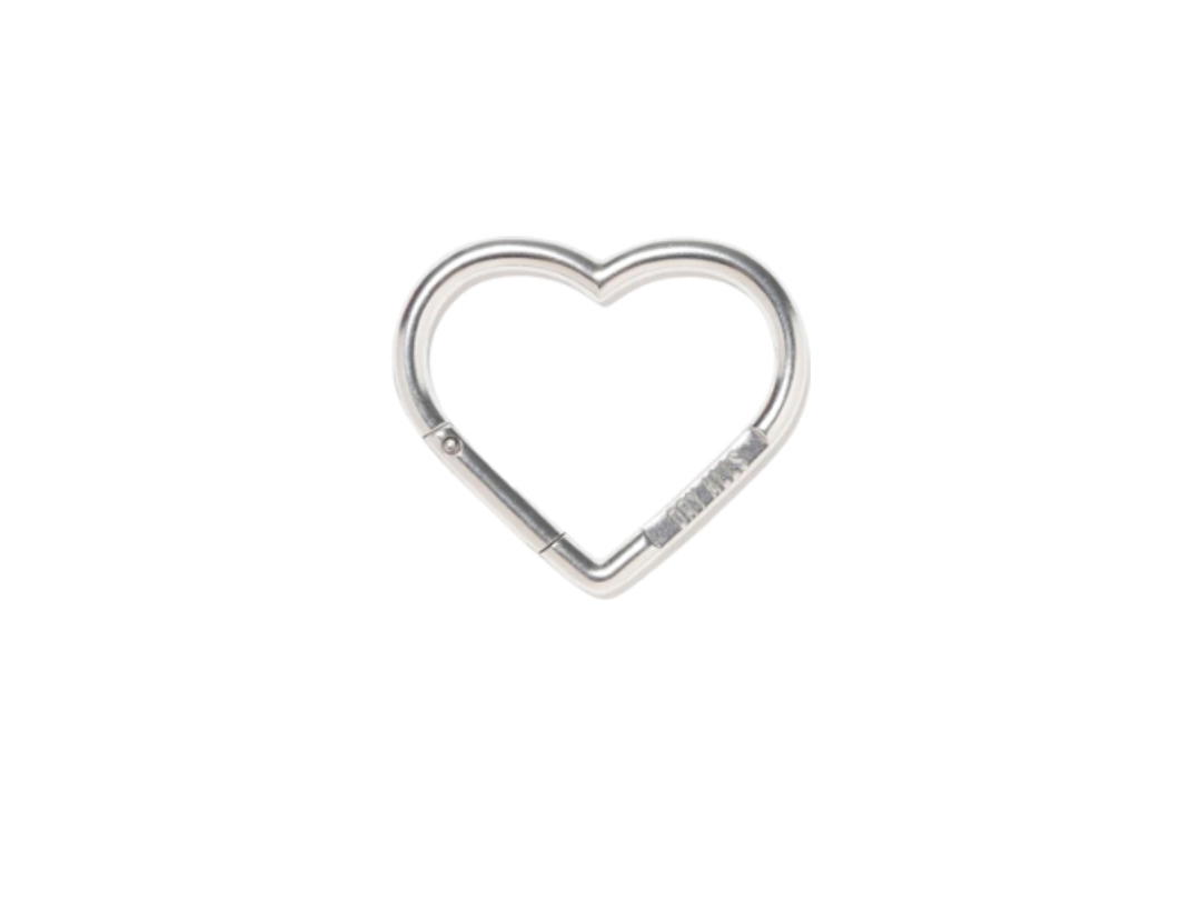 Human Made Human Made Heart Carabiner Silver