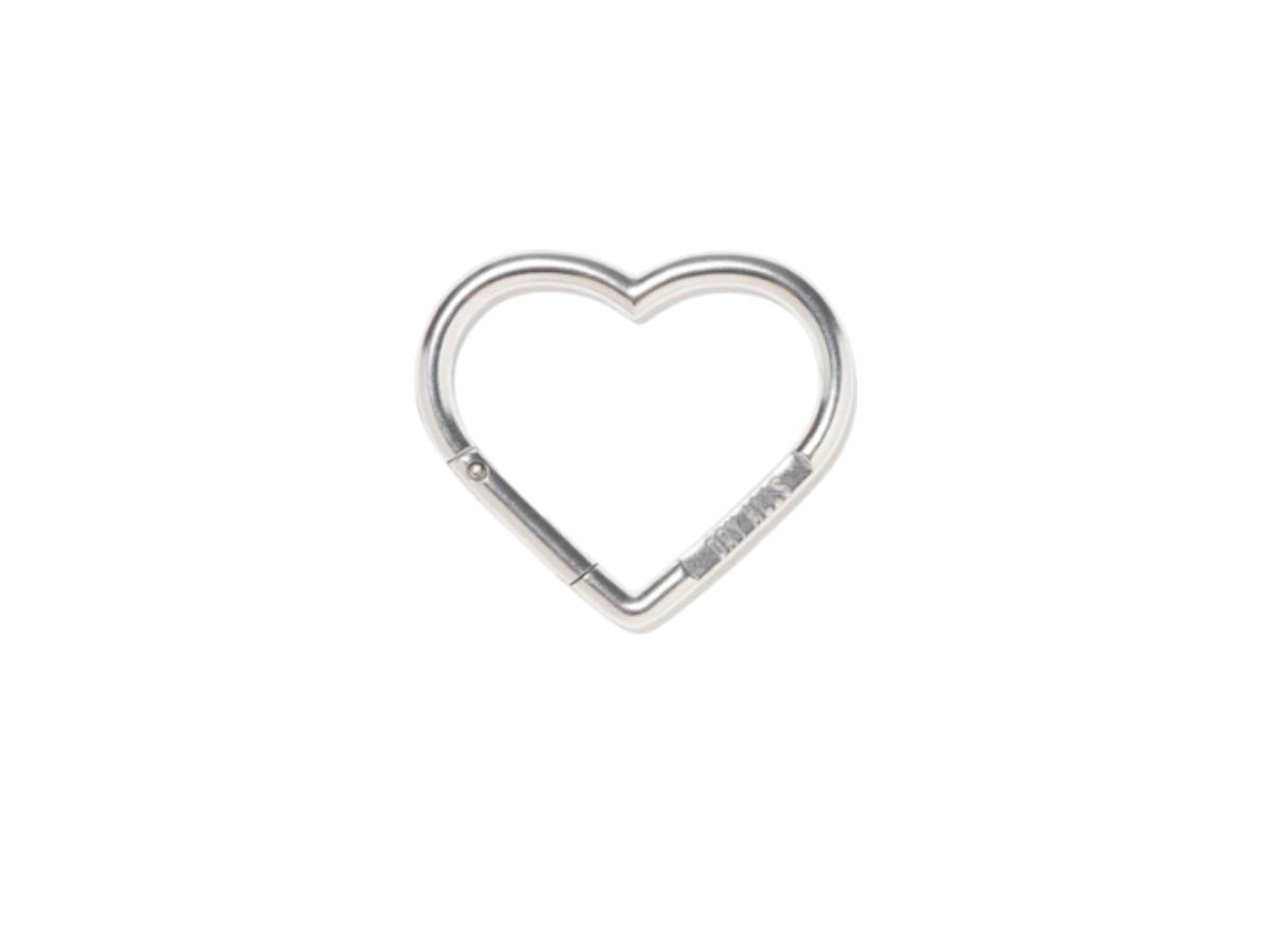 Human Made Human Made Heart Carabiner Silver