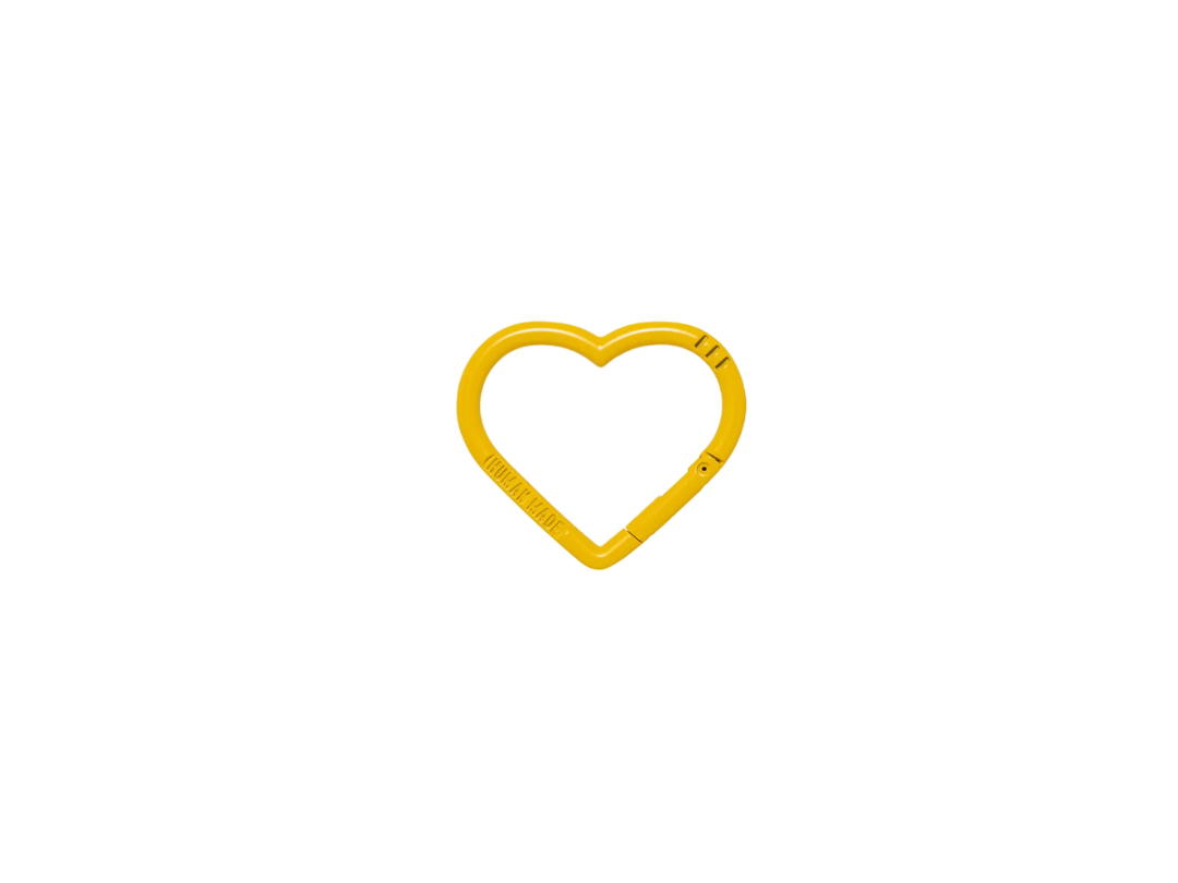 Human Made Human Made Heart Carabiner Yellow