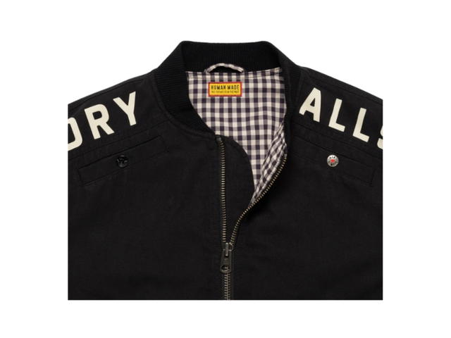 Human Made Human Made Bomber Jacket Dry Alls Black - view 3