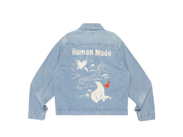 Human Made Human Made Denim Embroidery Work Jacket Indigo - view 1