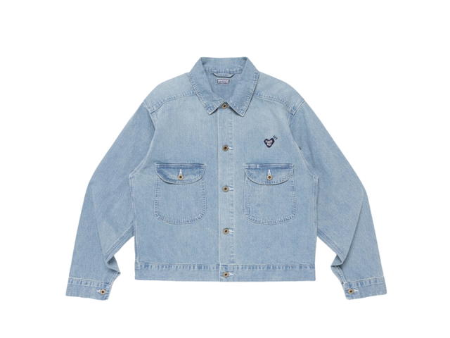 Human Made Human Made Denim Embroidery Work Jacket Indigo - view 2