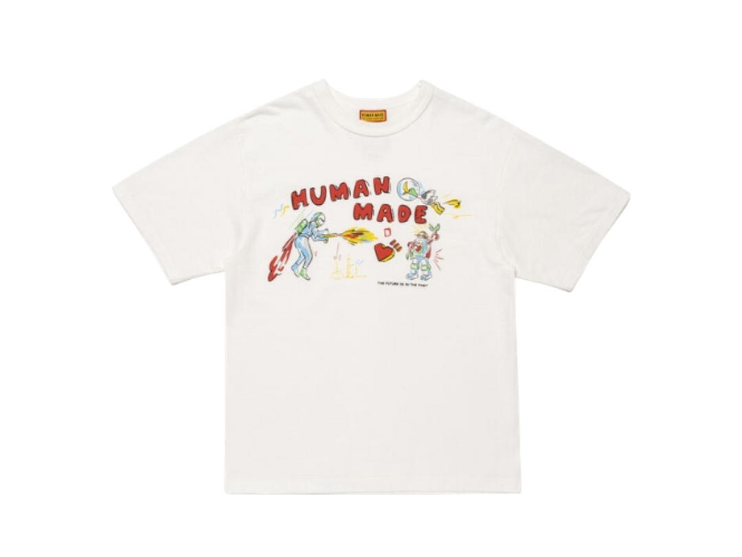 HUMAN MADE HUMAN MADE The Future Is In The Past Graphic T-Shirt White