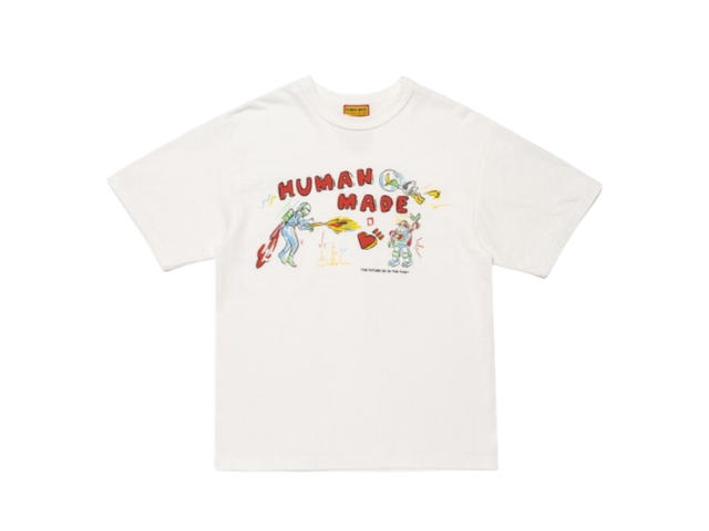 HUMAN MADE HUMAN MADE The Future Is In The Past Graphic T-Shirt White - view 1