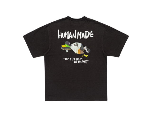 HUMAN MADE HUMAN MADE The Future Is In The Past Graphic T-Shirt Black - view 2