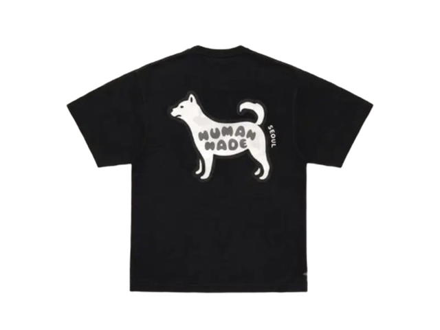 HUMAN MADE HUMAN MADE Animal Graphic T-Shirt Jindo Dog Seoul Store Exclusive Black - view 2