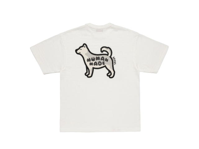 HUMAN MADE HUMAN MADE Animal Graphic T-Shirt Jindo Dog Seoul Store Exclusive White - view 2
