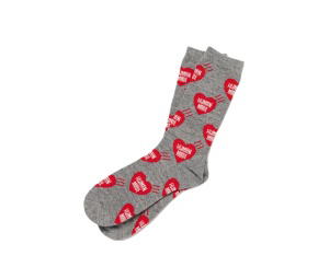 Buy HUMAN MADE Heart Socks Gray at Sasom – Authentic and Ready to Ship