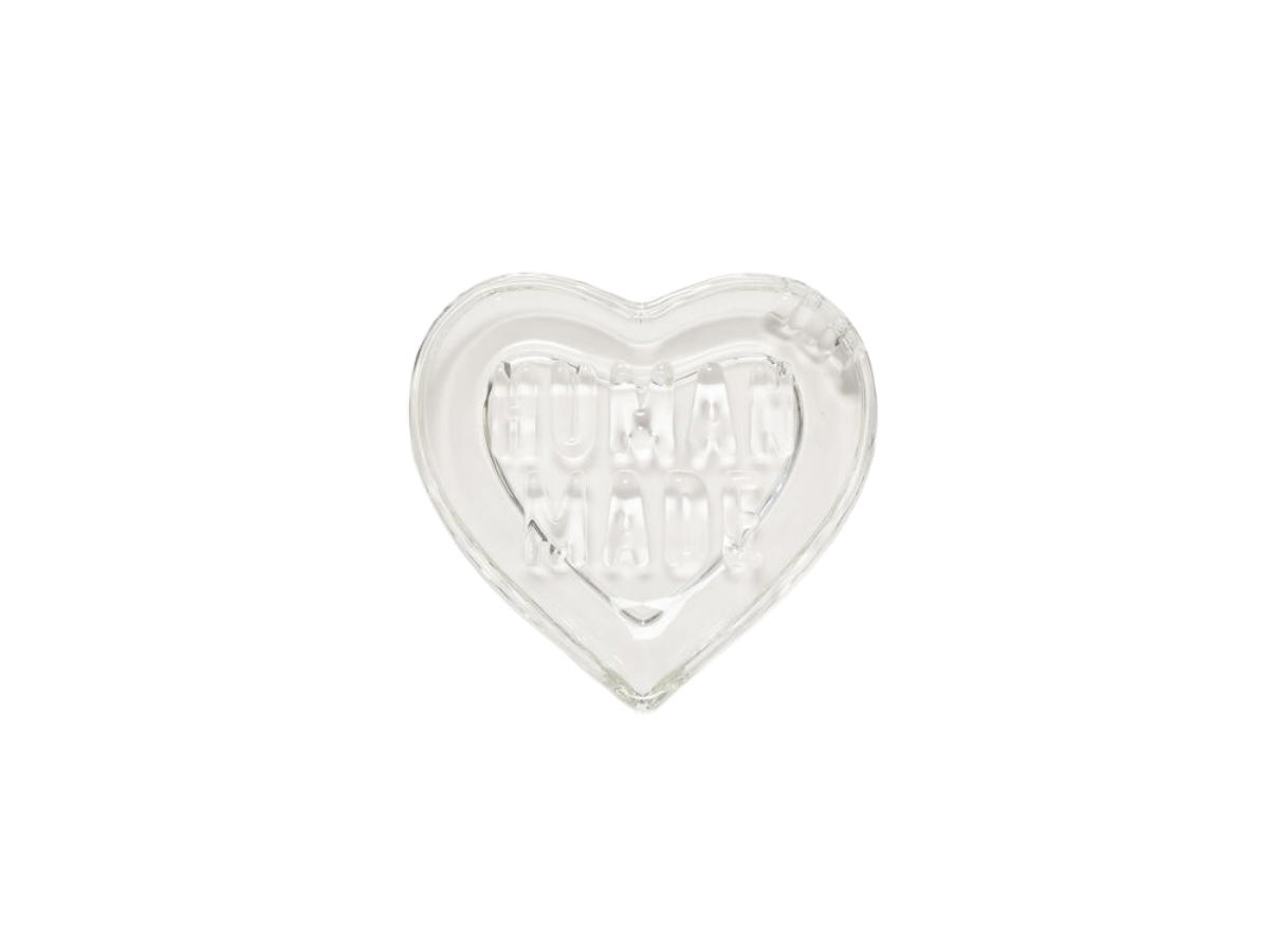 Human Made Human Made Heart Glass Tray Clear