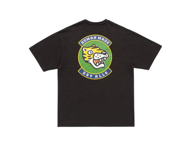 Human Made Human Made Tiger Dry Alls Graphic T-Shirt Black - view 2
