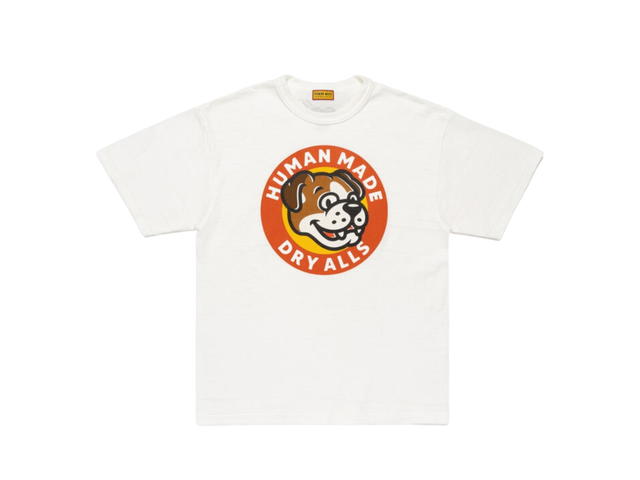 HUMAN MADE HUMAN MADE Dog Dry Alls Graphic T-Shirt White - view 1