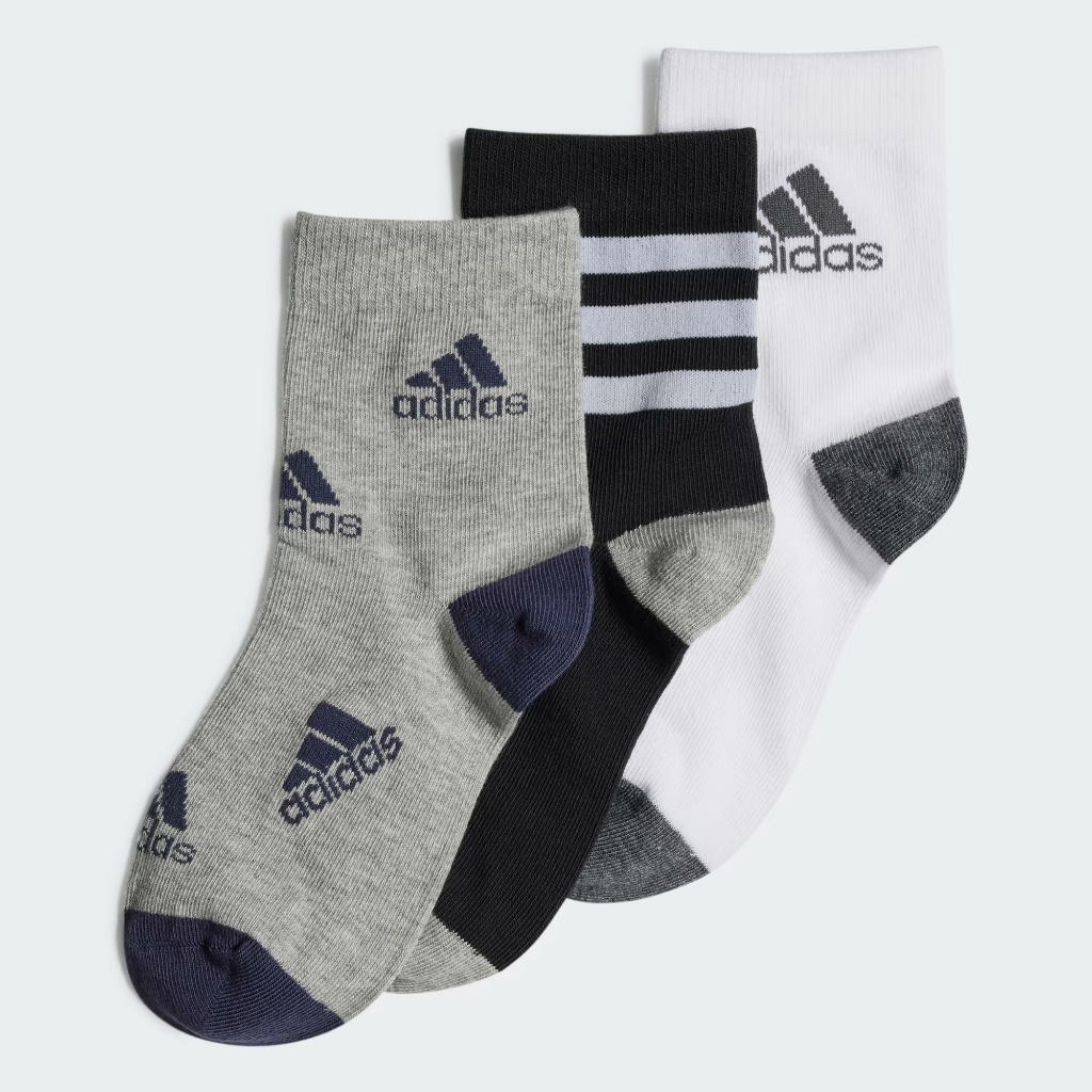 adidas adidas Graphic Socks 3 Pairs Black White Grey