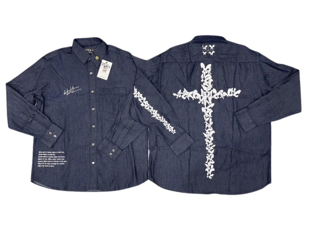 Hold’em Denim Hold’em Denim 10th Anniversary Collection Blue Raw Denim Shirt
